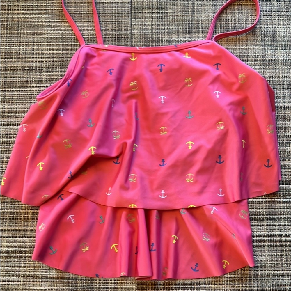 Girls size 12-14, nautica brand two piece Swimsuit gently used